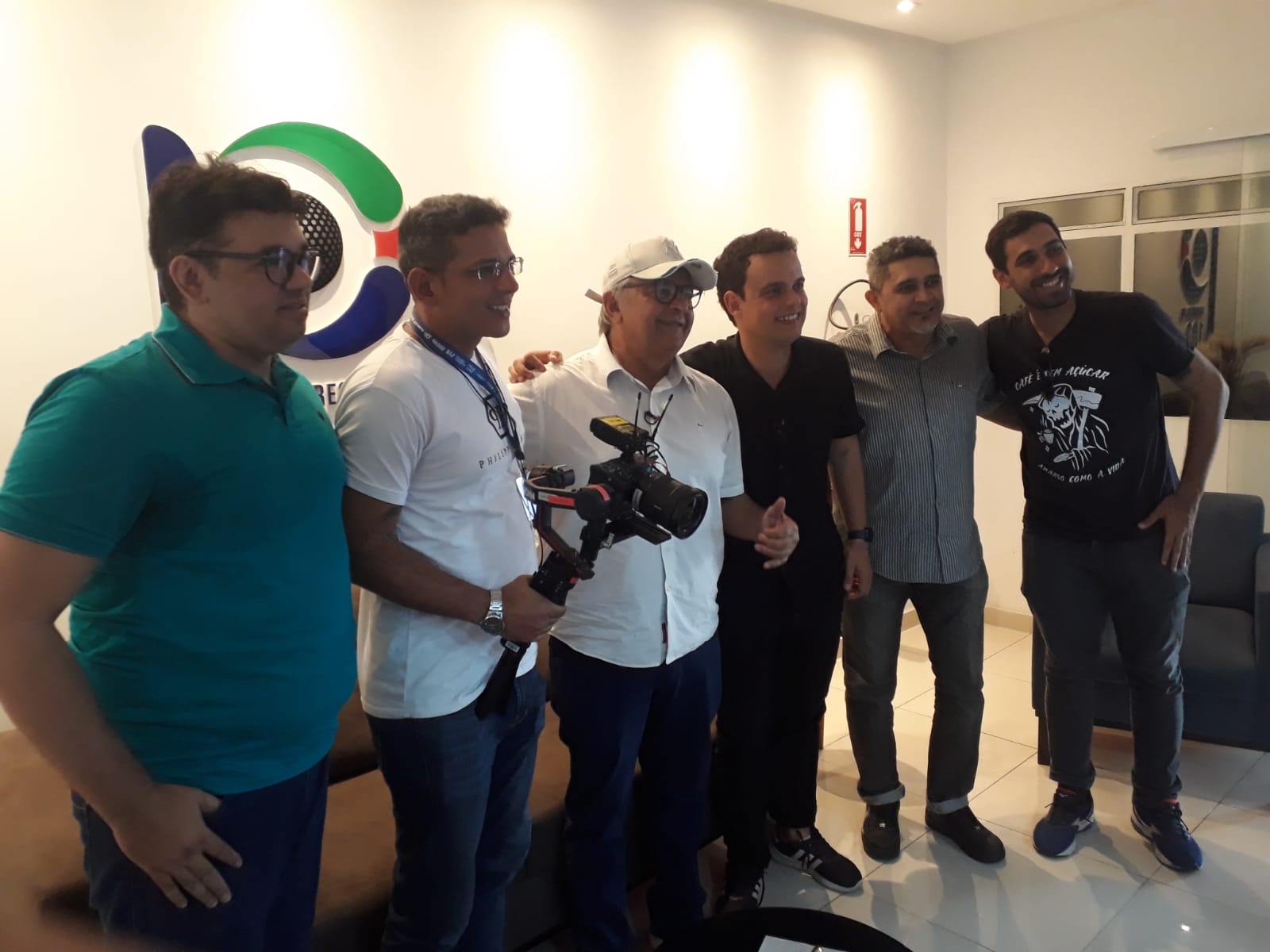 Globo em Sousa: Equipe do Esporte Espetacular produz matéria com o presidente do Sousa Aldeone Abrantes