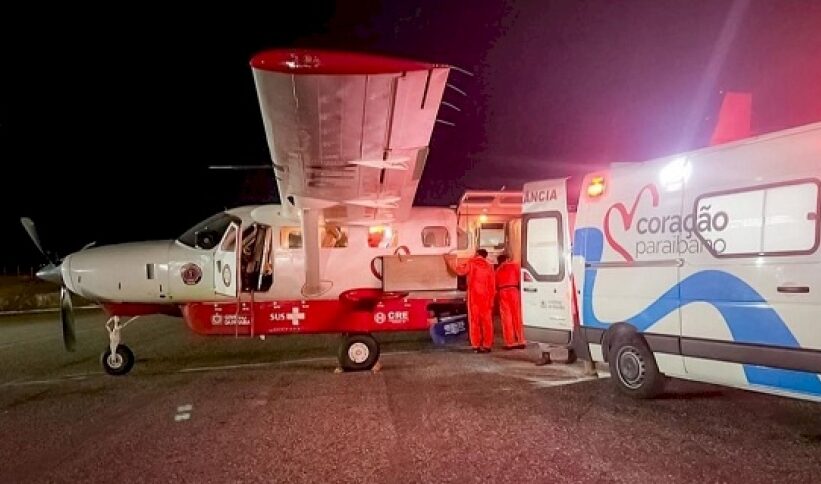 “Aerovida”: Através do programa Coração Paraibano criança é transferida do HRS para João Pessoa com sucesso